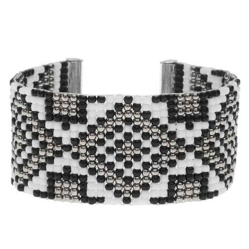 Gatsby Loom Bracelet - Silver - Exclusive Beadaholique Jewelry Kit