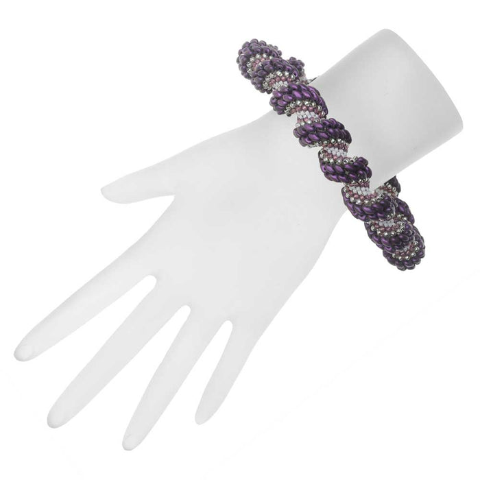 Cellini Spiral Bracelet in Northern Orchid - Exclusive Beadaholique Jewelry Kit