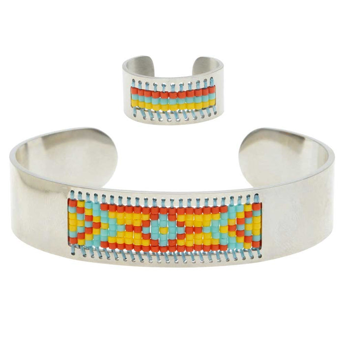 Beaded Centerline Bracelet and Ring Set - Sonora - Exclusive Beadaholique Jewelry Kit