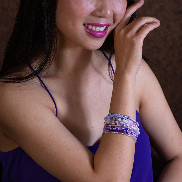Refill - Beaded Kumihimo Wrap Bracelet Kit-Blue Tone - Exclusive  Beadaholique Jewelry Kit