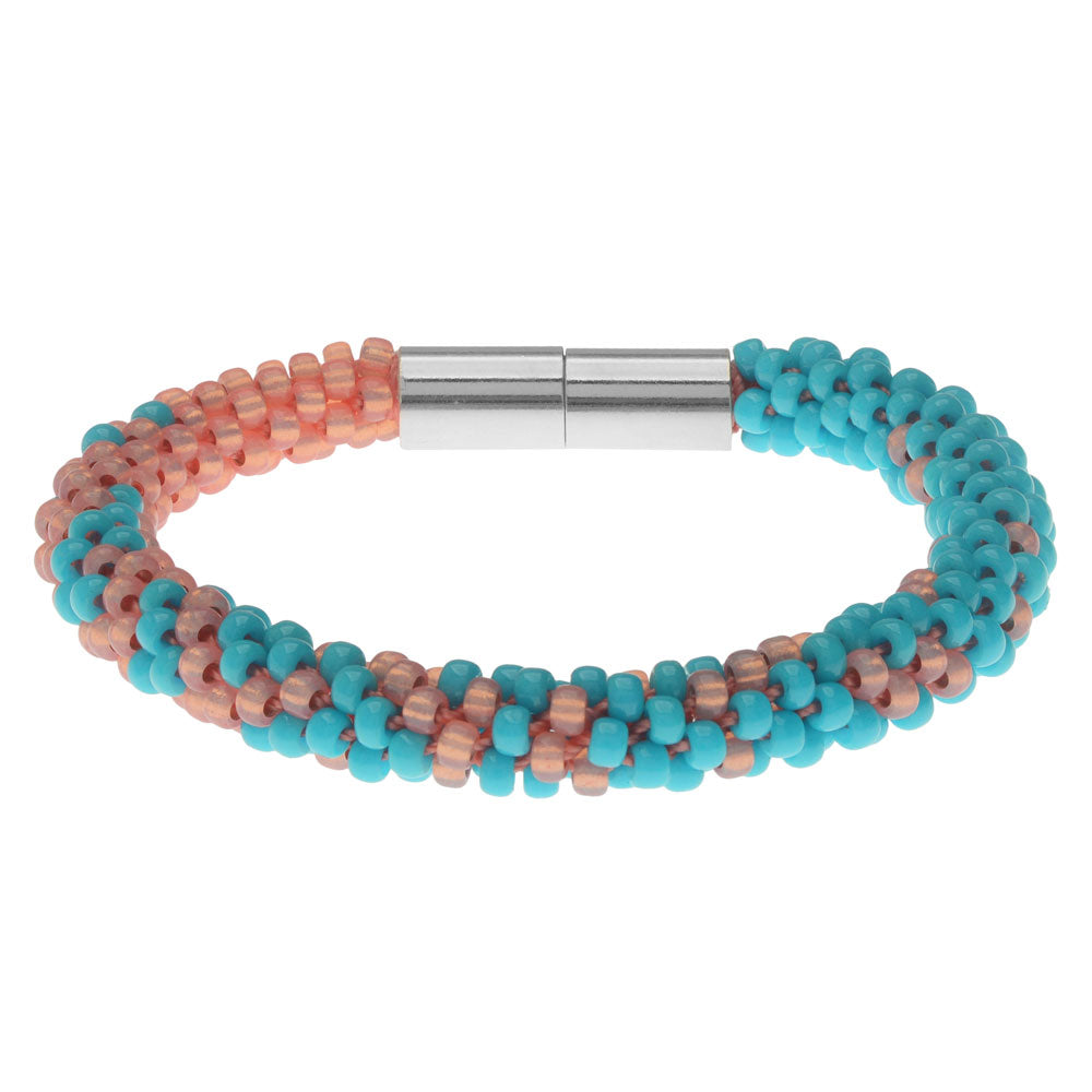 Graduated Kumihimo Bracelet in Beachside - Exclusive Beadaholique Jewelry Kit