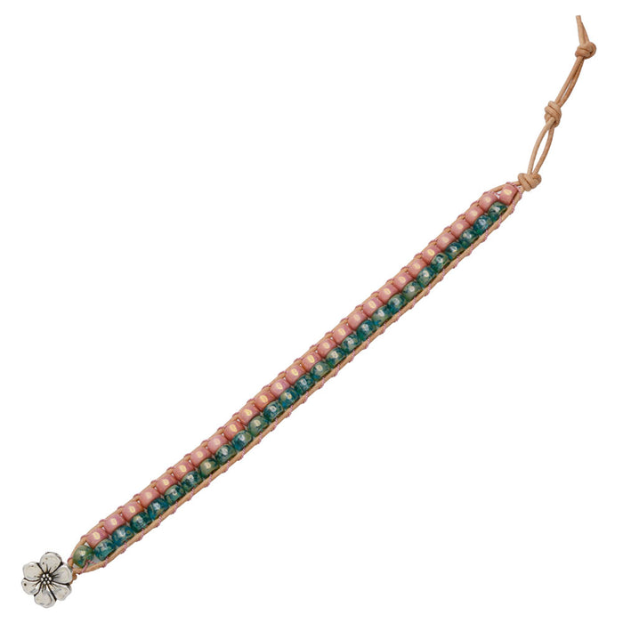 Matubo Wrapit Loom Bracelet in Aqua Seas - Exclusive Beadaholique Jewelry Kit