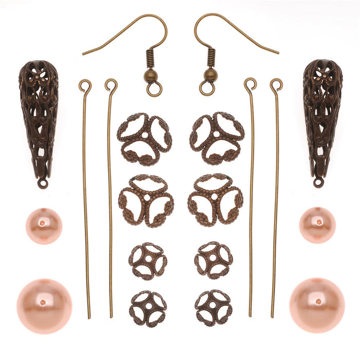 Vintage Parlor Earrings - Exclusive Beadaholique Jewelry Kit