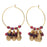 Beaded Hoop Earrings - Gold/Garnet - Exclusive Beadaholique Jewelry Kit