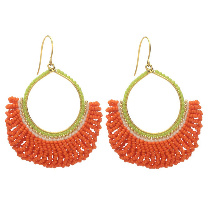 Discover 201+ orange fringe earrings best