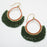 Fresca Beaded Fringe Earrings in Christmas Waltz - Exclusive Beadaholique Jewelry Kit
