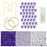 Brick Stitch Burst Earrings in Purple Paradise - Exclusive Beadaholique Jewelry Kit