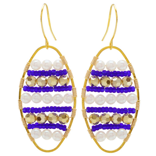 Odyssey Wire Wrapped Earrings in Nautical - Exclusive Beadaholique Jewelry Kit