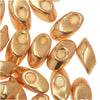 Miyuki Long Magatama Seed Beads - 4x7mm Galvanized Gold 8.5 Grams