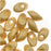 Miyuki Long Magatama Seed Beads 4x7mm - Matte Galvanized Gold (8.5 Grams)