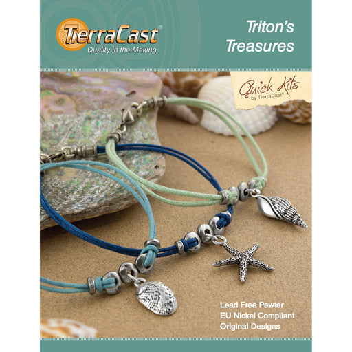TierraCast Bracelet Kit, Triton's Treasure, Makes Three Bracelets