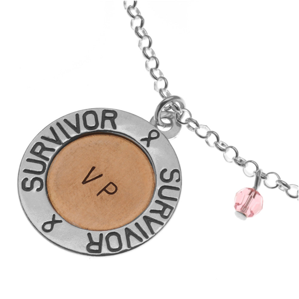 Retired - Survivor Hand Stamped Necklace
