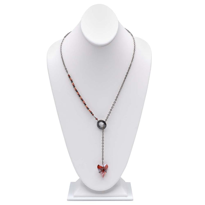 Diamond Cluster Lariat Necklace | Lauren B Jewelry