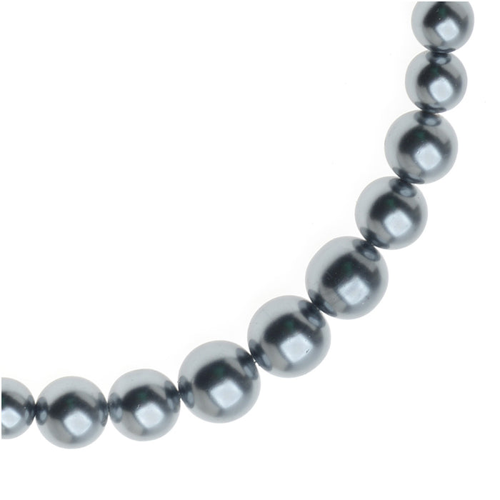 Retired - Graduated Pearl Necklace in Grey