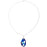 Retired - Bermuda Blue Radiolarian Pendant Necklace