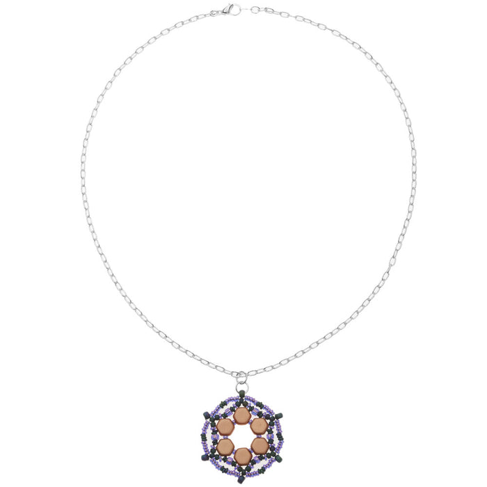 Retired - Copper Iris Pendant Necklace