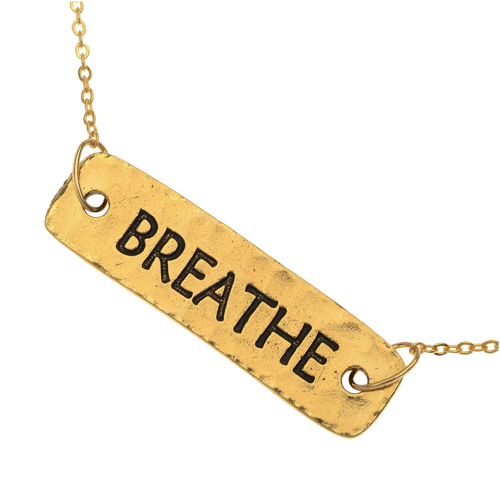Retired - Gold Breathe Necklace