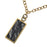 Retired - Black and White Marbled Gold Pendant Necklace