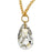 Retired - Long Austrian Crystal Pear Drop Necklace