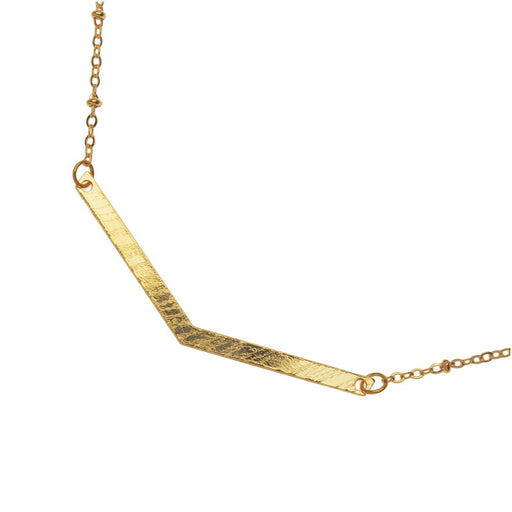 Retired - Gold Chevron Necklace