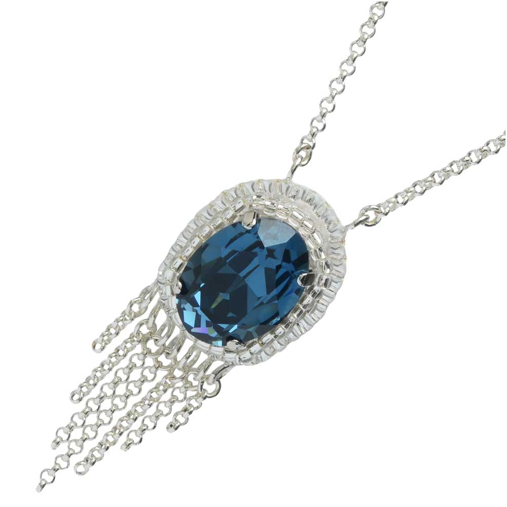 Retired - Deep Blue Jewel Necklace