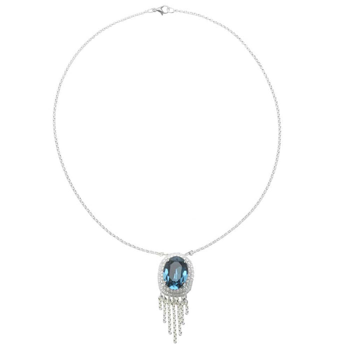 Retired - Deep Blue Jewel Necklace