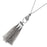 Retired - Hold on Tight Silver Tassel Necklace