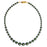 Graduated Pearl Necklace in Scarabaeus Green