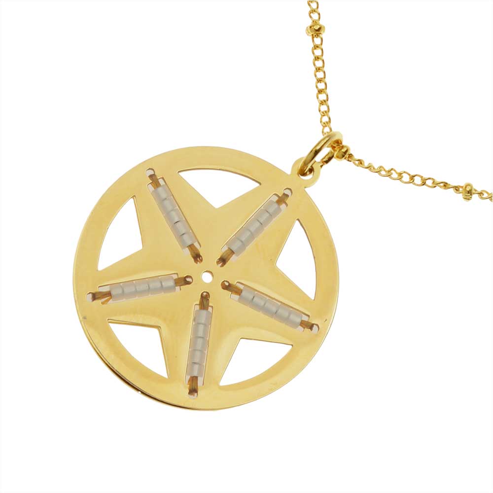 The Golden Sand Necklace-Gold main image 1