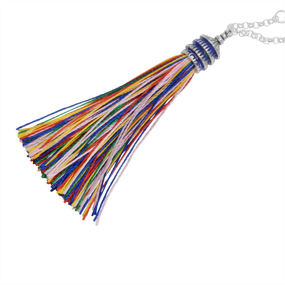 Retired - Rainbow Tassel Necklace