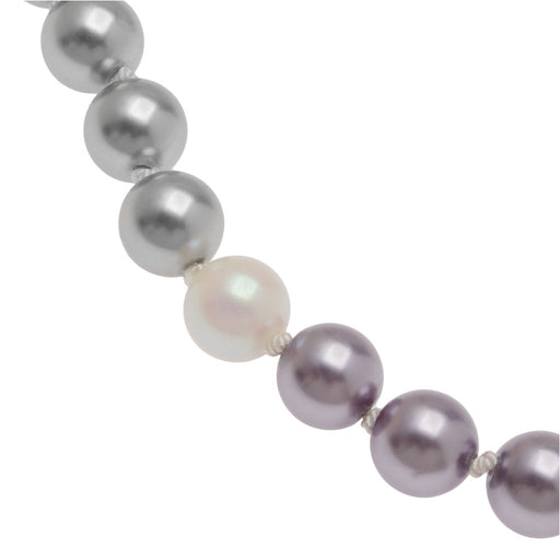 Lavender Storm Pearl Necklace