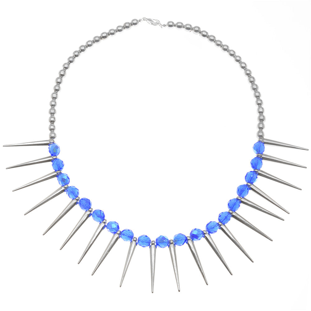 Retired - Sapphires & Spikes Necklace