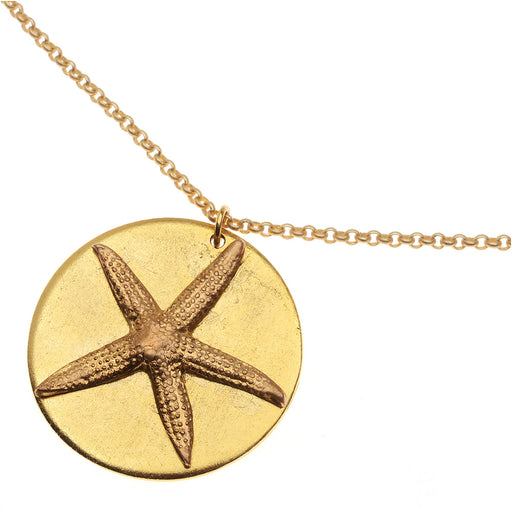 Retired - Gold Starfish Necklace