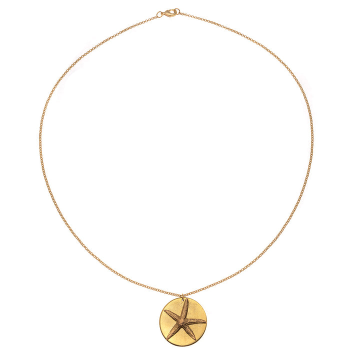 Retired - Gold Starfish Necklace