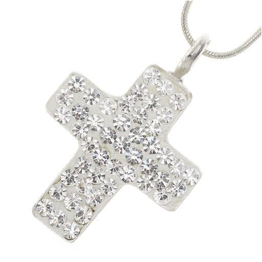 Retired - Crystal Cross Necklace