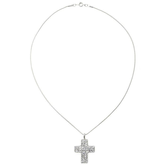 Retired - Crystal Cross Necklace