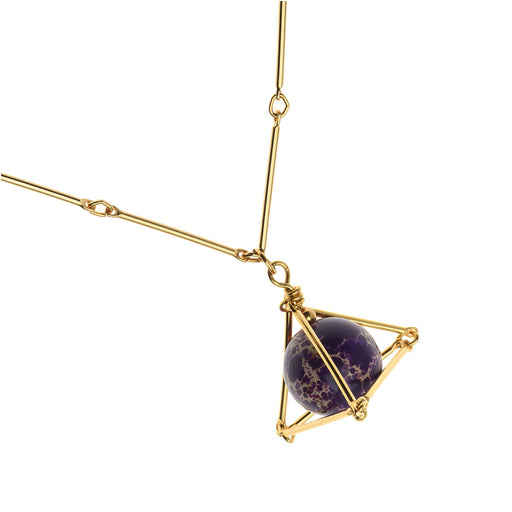 Retired - Geometric Gemstone Necklace