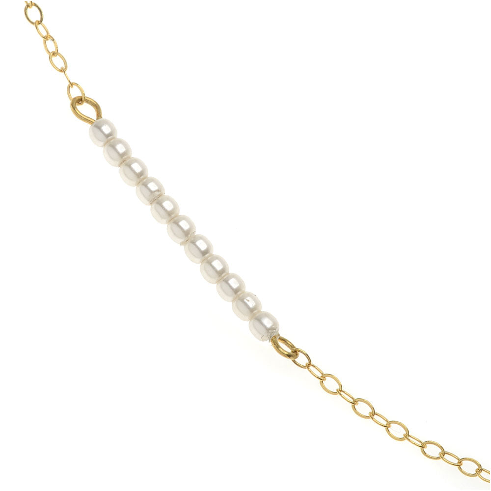Petite Pearl Bar Necklace — Beadaholique