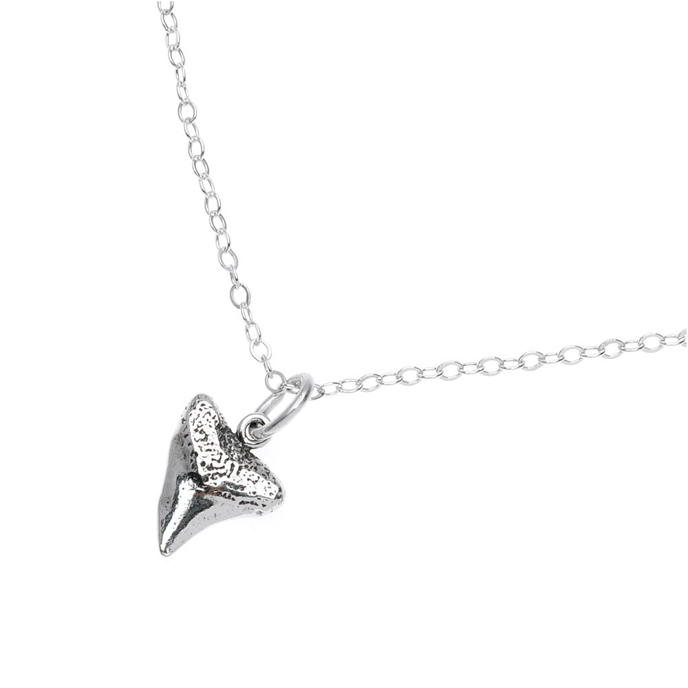 Retired - Sterling Shark Tooth Necklace
