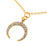 Retired - Pave Crescent Moon Necklace