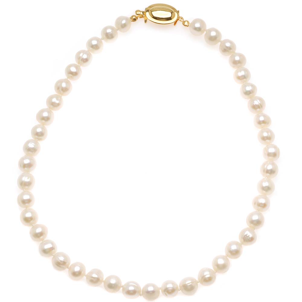 Retired - Classic 16 Inch Knotted Pearl Necklace