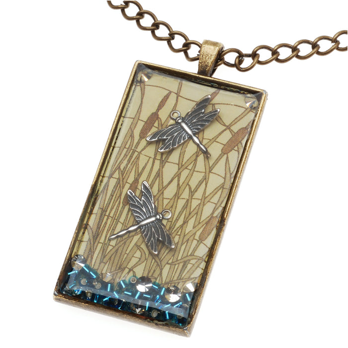 Retired - Dancing Dragonflies Pendant Necklace