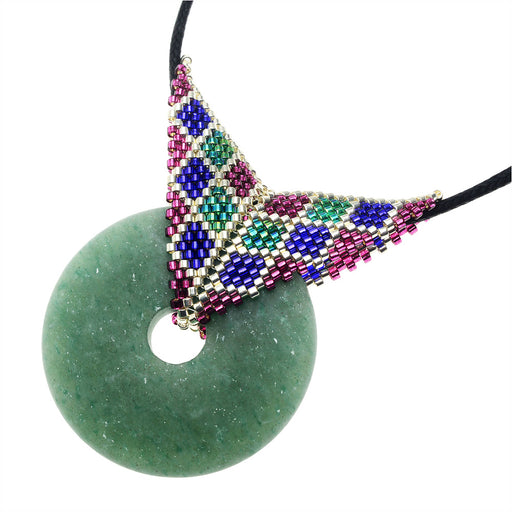 Retired - Checkered Donut Necklace