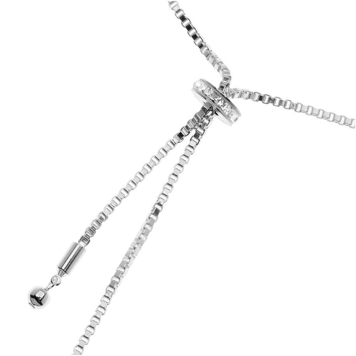 Retired - Austrian Crystal Slider Lariat Necklace