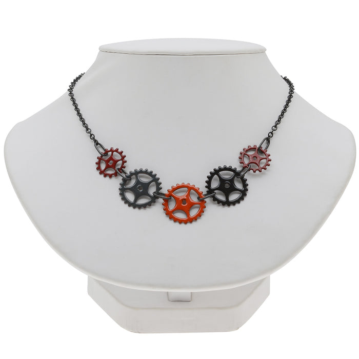 Retired - Spokes and Gears Necklace