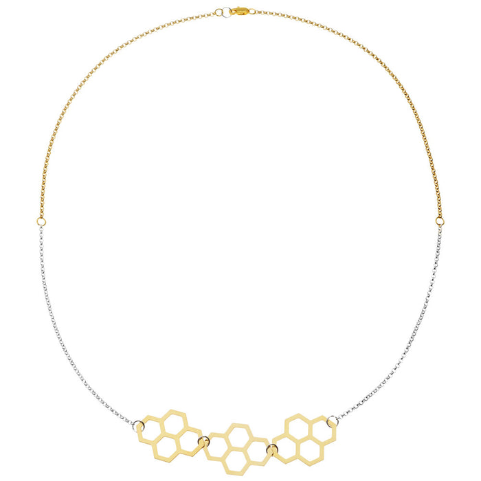 Retired - Geometric Honeycomb Necklace