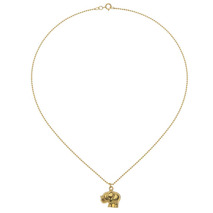 Retired - Golden Elephant Necklace