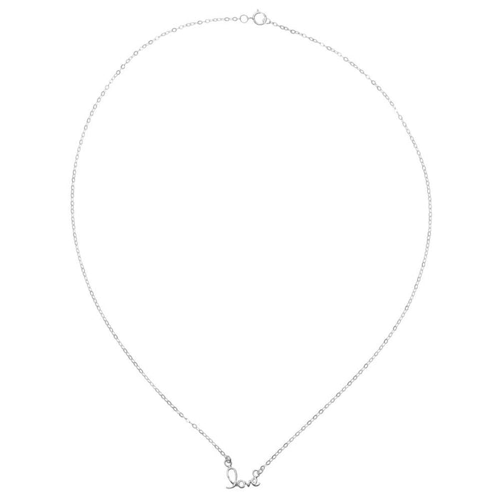 Sterling Silver Love Necklace — Beadaholique