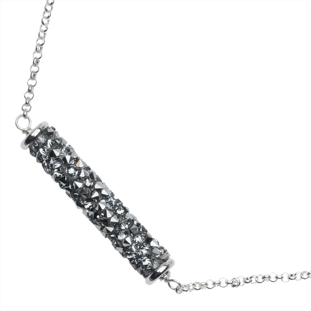 Retired - Roxy Necklace in Crystal Light Chrome