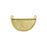 Bezel Pendant, Grande Half Circle 37.5x23mm, Antiqued Gold, by Nunn Design (1 Piece)